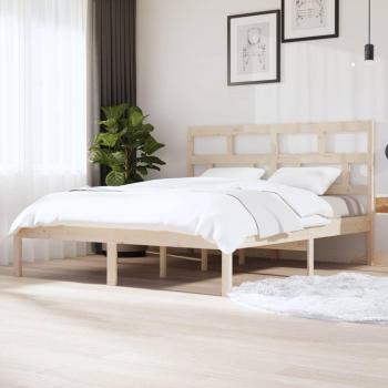 Cama de madera maciza de pino 160x200 cm