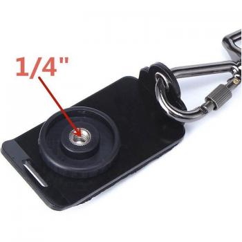 Tripod Head with Quick Release Plate and Neck Strap for Camera