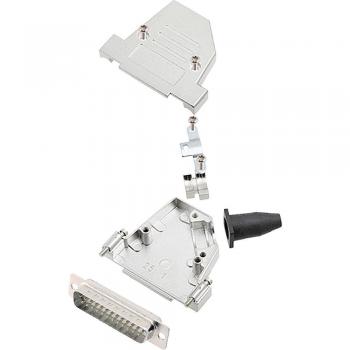 Encitech 37-Pin D-SUB Connector Set with Solder Bucket