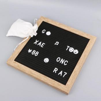 10x10 Felt Letter Board with 340 White Letters and Numbers