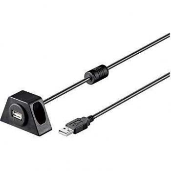1.2m USB 2.0 Extension Cable with Mounting Bracket