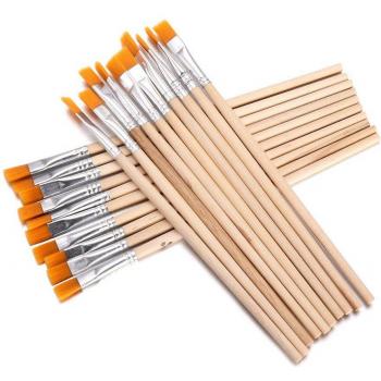 10Pcs Hand Painted Thin Hook Line Brushes for Art Supplies