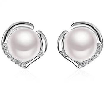 Rosé Pearl River Stud Earrings