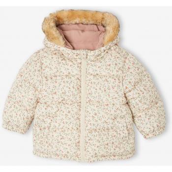 Parka doudoune VERTBAUDET réversible pour bébés rose antique