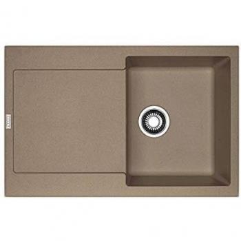 Franke Maris MRG 611 114.0490.279 lavello ad una vasca con gocciolatoio finitura fragranite oyster da 78x50 cm