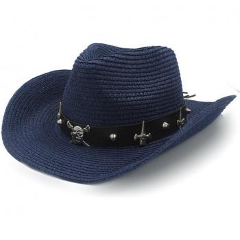 Gorra de Paja con Cinturón 56-58 CM
