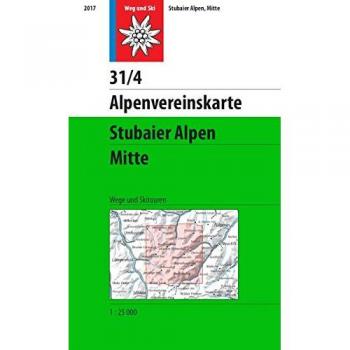 DAV Alpenvereinskarte 31/4 Stubaier Alpen Mitte 1: 25 000