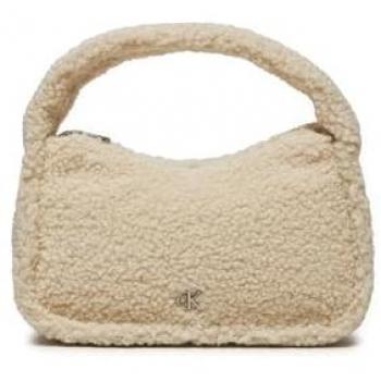 Borsa a tracolla mini Calvin Klein Jeans Sherpa Mini Zip20 beige (birch) donna