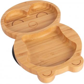 Bamboo Suction Penguin Plate