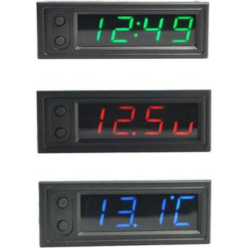 Voltímetro digital LED para interiores 12V