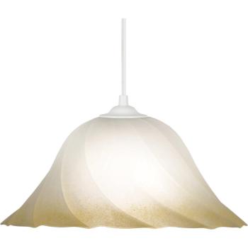 Suspension TOSEL SPIRAL Verre Ambre Style Contemporain