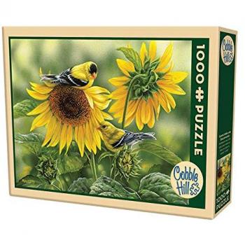 Puzzle „Sonnenblumen & Goldfinken“ 51818 – Cobble Hill