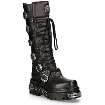 NEW ROCK M-272-S1 Schnürstiefel Schwarz 39