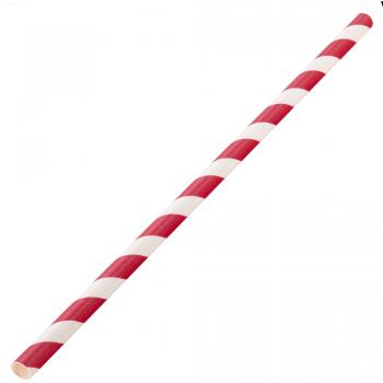 EarthFriendly Red & White Drinking Straws – 250-Pack