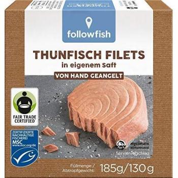 Followfish Thunfisch Filets, 185 g in eigenem Saft