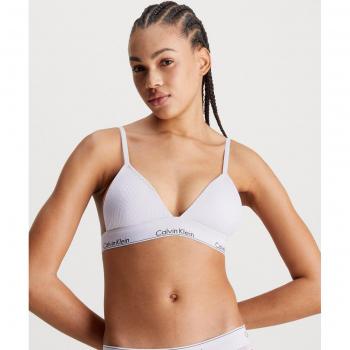 Calvin Klein Modern Lace Triangle Bra – Small, Lavender Blue