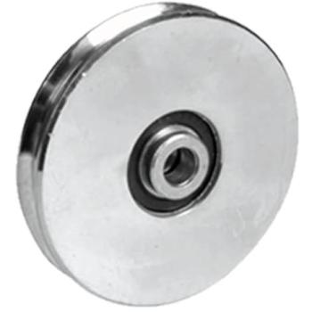 Roue à gorge ronde de 120 mm Parnells avec rainure de 8 mm pour le câble