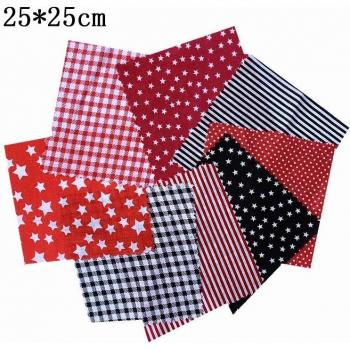 DIY Star Pattern Cotton Fabric Squares