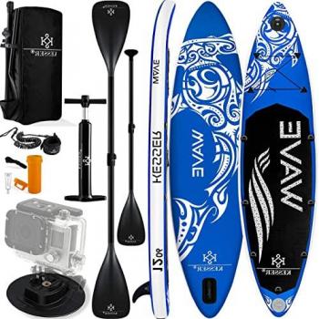 KESSER® Aufblasbares Paddelboard Set – Premium Surfboard, 6 Zoll Dicke, 130 kg Nutzlast