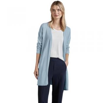Street One Casual Damen-Strickjacke 70% Viskose, 30% Nylon, Gr. 36 – Antarktisch Blau