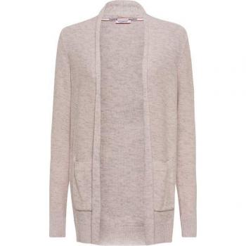 Melierte Strickjacke KANGA‑Rosa für Damen – Obermaterial Baumwolle/Polyacryl