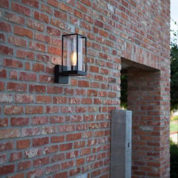 Diffuseur de lumière extérieur CGC Chloe Up Noir, appliqué murale, lampe E27