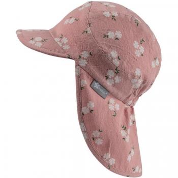 Cap Protége Cou Rose Matériau Floral