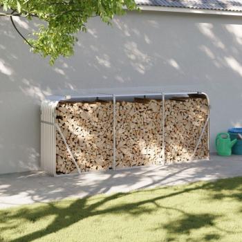 Estante para Troncos de Chimenea – Acero Galvanizado
