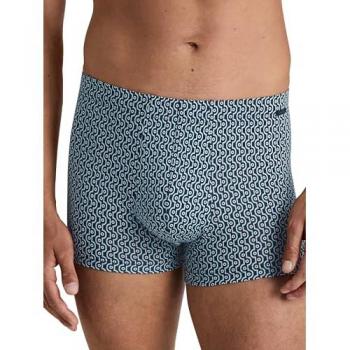 CALIDA Herren Grafic Cotton Boxer, S, Blau