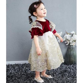 Robe féerique de style court espagnol, motif Halloween