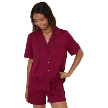 Burgundy Luxe Layered Set – Women’s XL Pyjama Collection