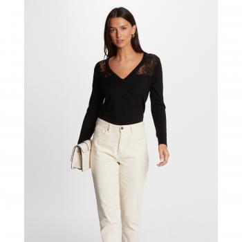 Regolare Nero Morgan Maglione 242-MCOURSE