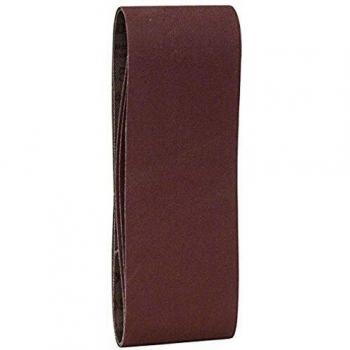 Set de bandes abrasives Bosch 2609256202 – 65 × 410 mm, Grain 150, couleur rouge – 3 pièces