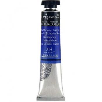 Peinture Aquarelle Sennelier 21 ml, Bleu Outremer – Edition Française