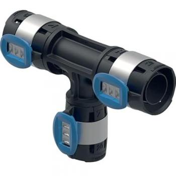 T‑Fit FlowGeberit 620111001 DN 15 / 12 / 15 – Ø 20 / 16 / 20 mm, longueur 11,5 cm réduit
