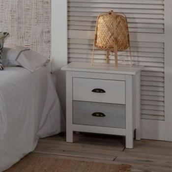 Comodino di Legno Massiccio Toscohome 46x35x49,5 cm