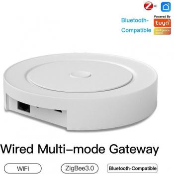 Conector Multimodo ZigBee, WiFi, Bluetooth Compatible con Hub de Malla para Control por Voz Tuya