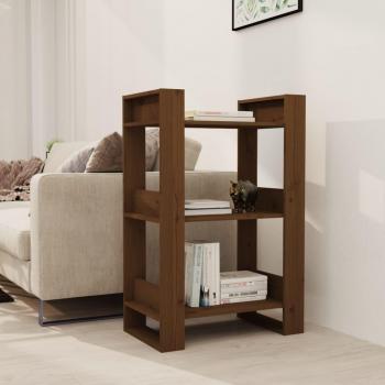 Estante Multifuncional 60x35x91 cm em Madeira Castanho Mel