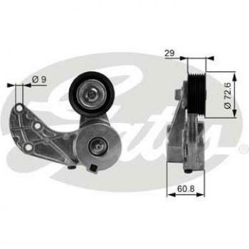 Spannrolle Keilrippenriemen Gates T38317