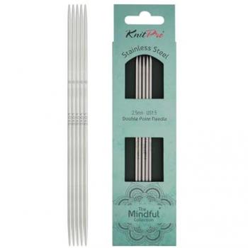 Silver 2.5 mm Double‑End Knitting Pin Collection – 5‑Pack (20 cm)