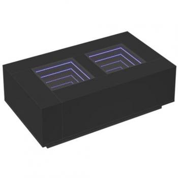 Mesa de Centro Preta com Efeito Infinity 116x69x40 cm