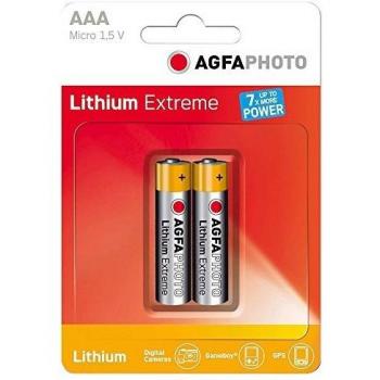AgfaPhoto 2X Pilas de Litio Micro AAA 1,5 V