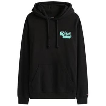 Men’s XXL Black Cotton Logo Hoodie – Tommy Hilfiger Style
