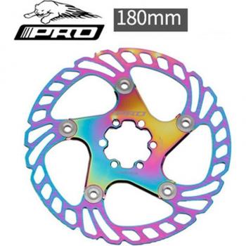 Rotor de frein IIIPRO coloré flottant pour vélo, 140/160/180/203mm, plaque à six clous