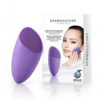 DermoFuture Pulizia Viso Spazzolino Sonico Viola
