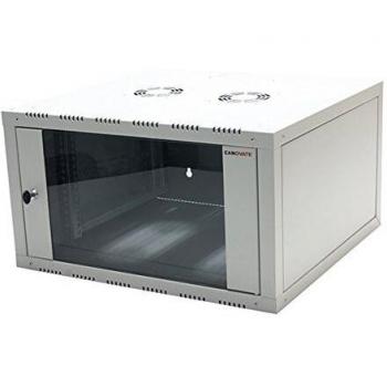 LogiLink W06E66G Rack-Montage-Wandregal, Grau, für Geräte bis zu 70 kg
