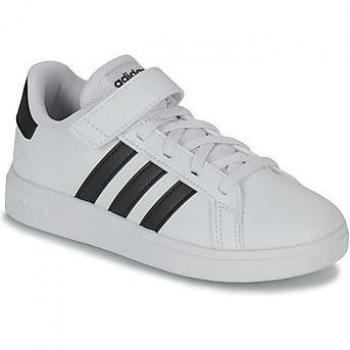 Scarpe da ginnastica per bambini con lacci elastici e gancio adidas Grand Court