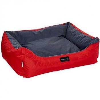 Sofa per Cani e Gatti Fabotex Boston Urbain 100x80x25 Rosso-Antracite