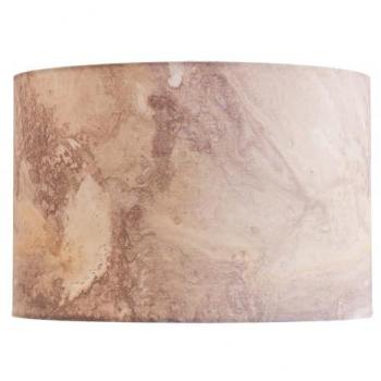 Valuelights Leanne Marble Effect Fabric Drum Easy Fit Ceiling Pendant Lamp Shade