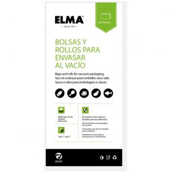 BOLSA DE VACÍO MALLADA 13X45CM 100UD ELMA